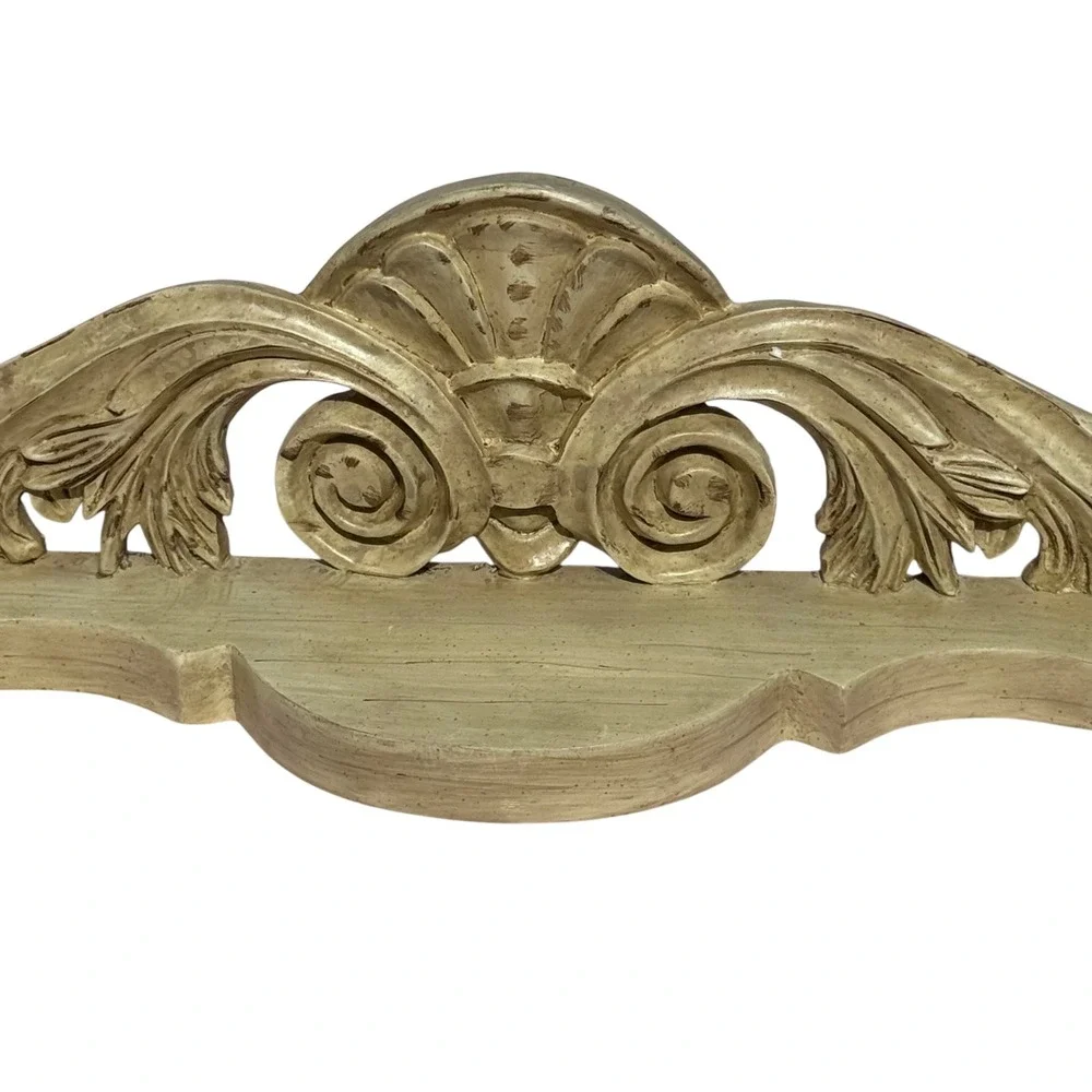 Vintage Shenandoah Designs Keeper Shelf Pediment Wall Hanging Ornate Carved Wood